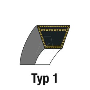 Cinghia trapezoidale 3V 13 x 8 x 1350