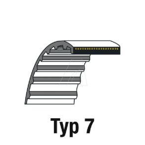 Toothed belt HDT 295-5M-15